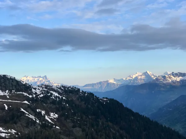Morgenstimmung beim Abstieg am Folgetag
