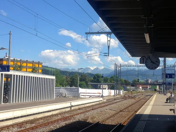 Und ein letzter, zufriedener Blick zurück vom Bahnhof Wattwil