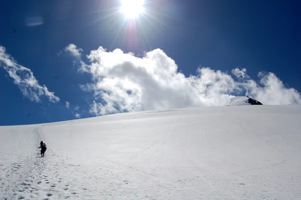 Abstieg auf dem Turtmanngletscher