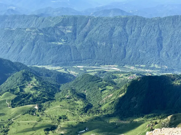 Blick in den Süden ins Isonzo-Tal (Soča-Tal)