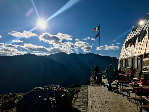 Abendstimmung auf der Hütte
