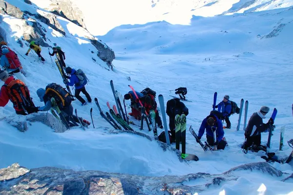 Viel Betrieb am Skidepot
