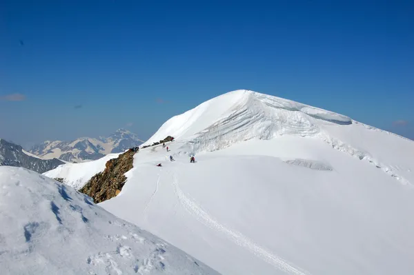 Bishorn Hauptgipfel vom Ostgipfel aus gesehen