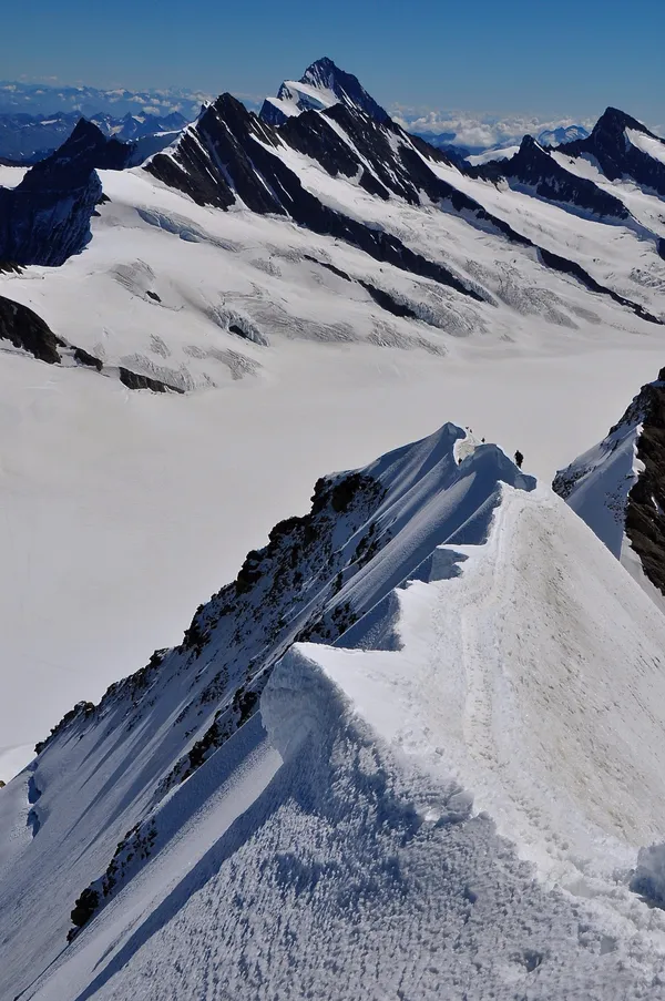 Gipfelgrat am Mönch