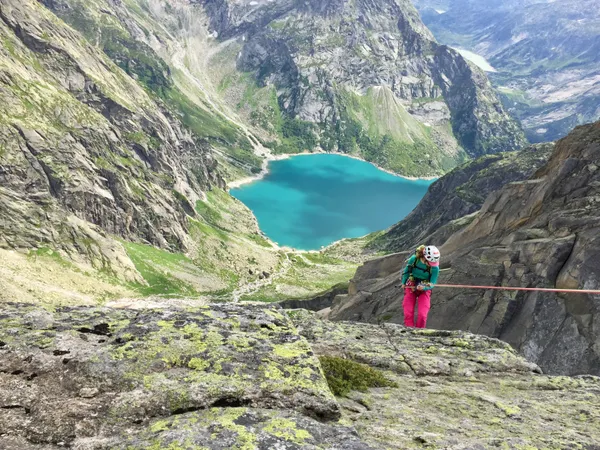 Abseilen von der 6. Gelmerspitze