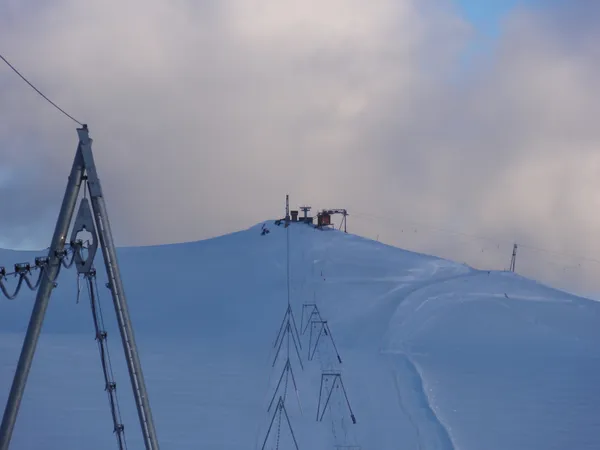 Ein Blick vom Klein Matterhorn zur Gobba di Rollin