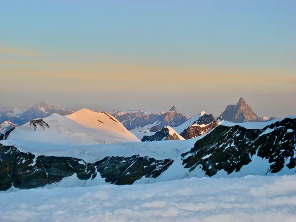 Castor, Pollux, Breithorn, Matterhorn