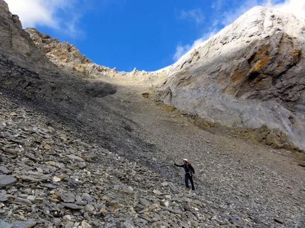 Rückblick hoch zum Tschep