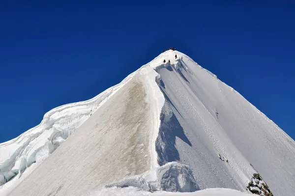 Blick auf den Gipfelgrat am Mönch