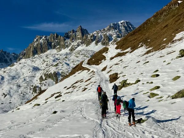 Aufstieg in Richtung Albert-Heim-Hütte