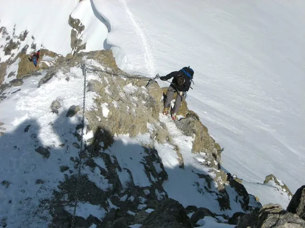 Im Abstieg vom Clariden