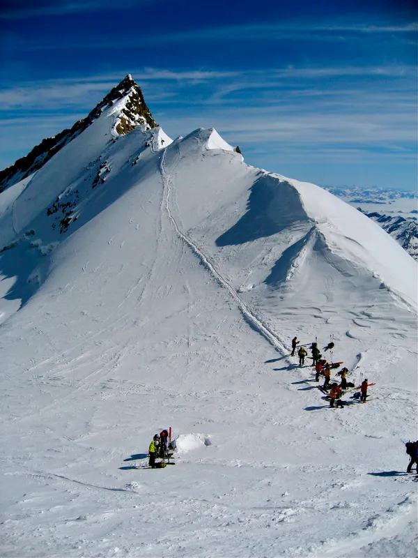 Silbersattel und Blick zum Nordend