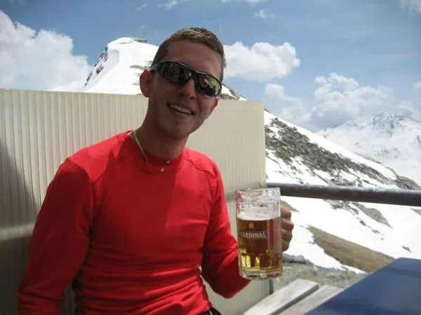 Verdientes Bier nach dem Gegenaufstieg