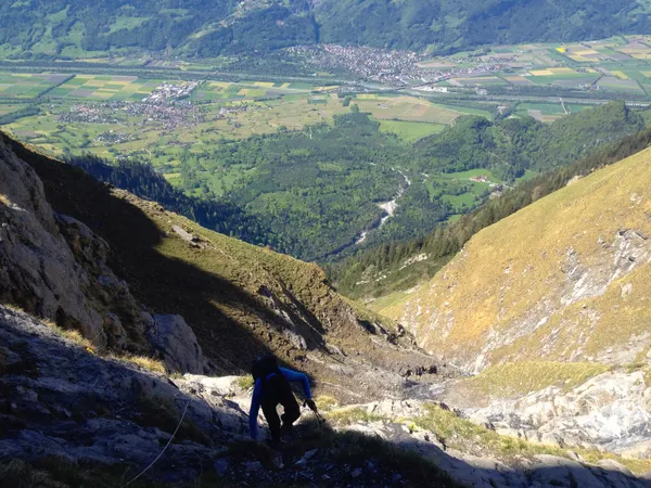 Kettenversicherte Passage etwas weiter oben