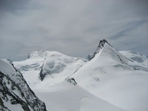 Blick zum Strahl- und Rimpfischhorn
