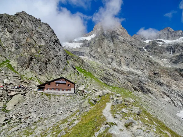 Ankunft bei der Schreckhornhütte