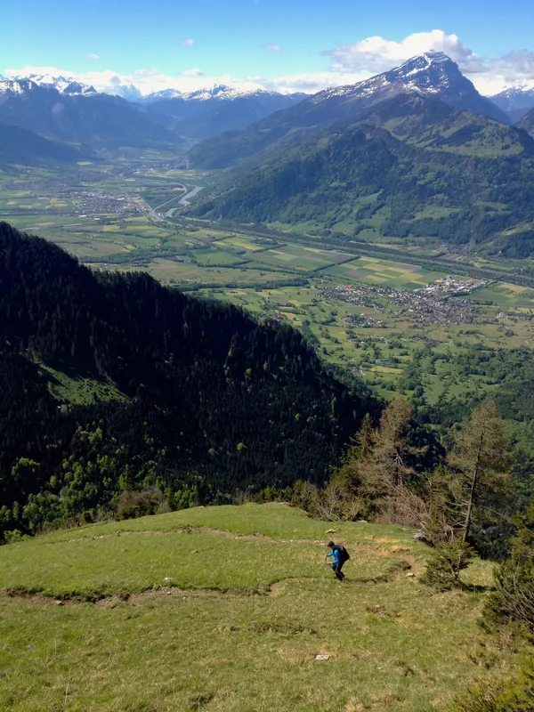 Bereits oberhalb der Enderlinhütte – es ist anhaltend steil