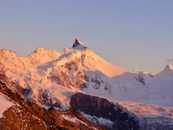 Zinalrothorn und Ober Gabelhorn im Abendlicht