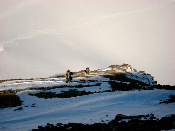 Die letzten Meter unterhalb des Gipfels
