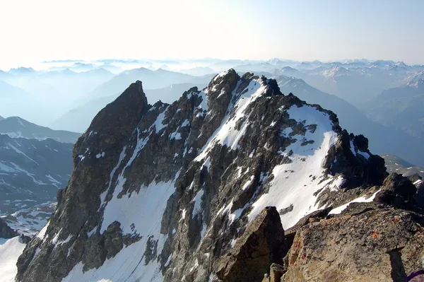 Blick zur Traverse zur Keschnadel - Spuren vorhanden