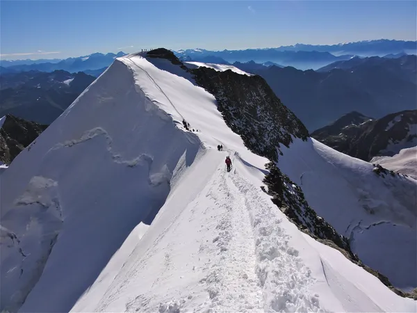 Verbindungsgrat zwischen Palü Mittel- und Ostgipfel