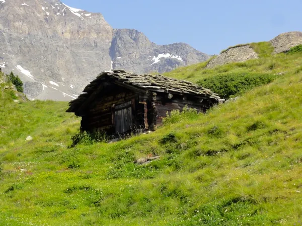 Hübsches Alpgebäude bei der Alp Jatz