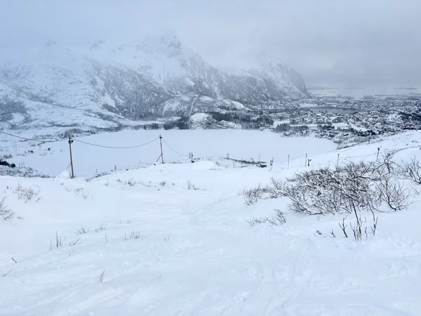 Aufstieg durch das Skigebiet