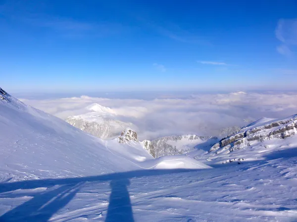 Blick zurück übers Nebelmeer