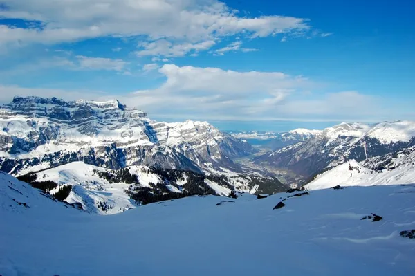 Blick ins Glarner Haupttal mit Glärnisch