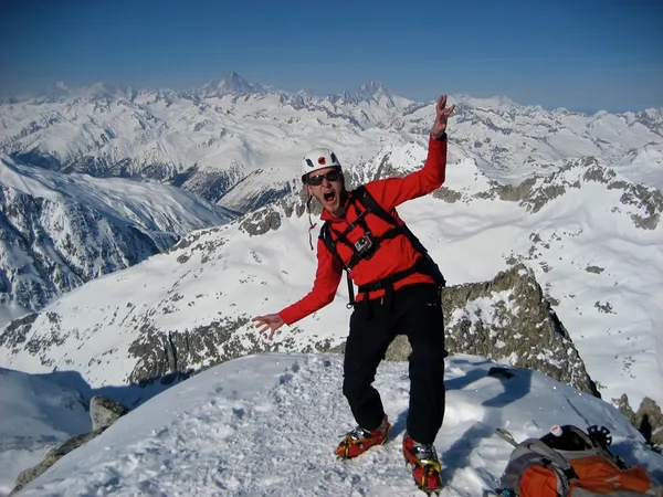 Endorphin-Überschuss auf dem Gipfel des Pizzo Rotondo