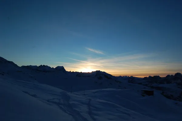 Abendstimmung bei der Ankunft in der Leglerhütte