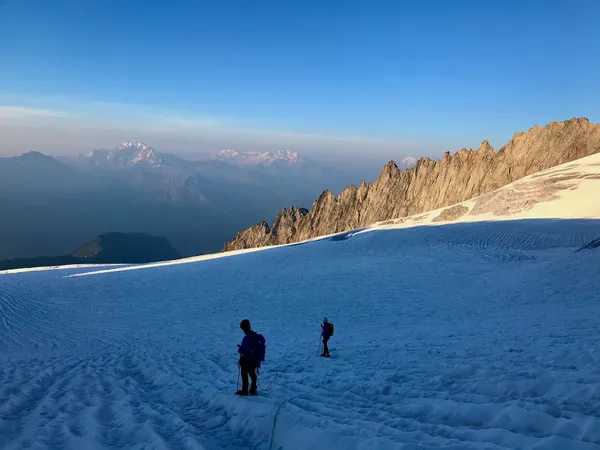 Aufstieg über den Driestgletscher
