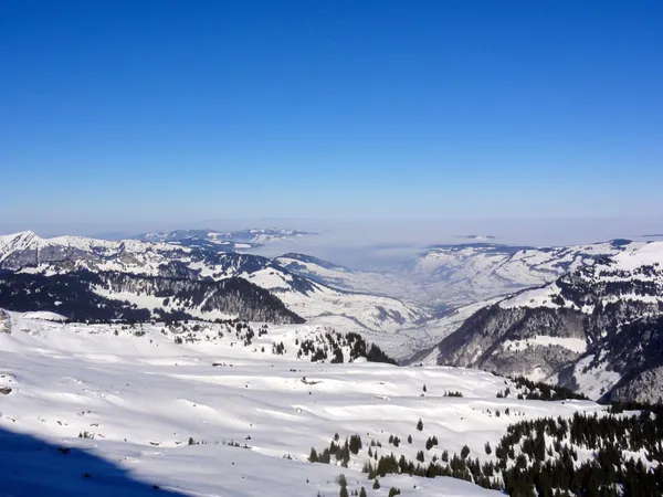 Ein Blick ins Toggenburg - der Nebel lichtet sich zunehmend