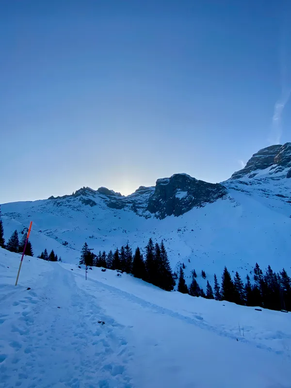 Blick in Laufrichtung