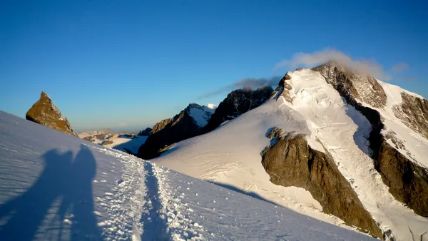 Blick zurück zum Piz Bernina