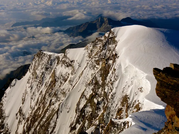 Blick in die Ostwand der Monte Rosa
