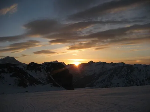 Morgenstimmung auf dem Weg zum Strahlhorn