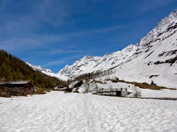 Nochmals ein Blick zurück. Weeeeeiit hinten die Lötschenlücke