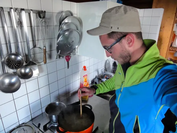Das Rifugio al Legn ist unbewartet. Auf der Hütte selber kochen - das mag ich!