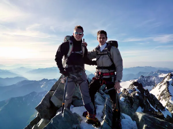 Gemeinsam auf dem Lagginhorn-Gipfel