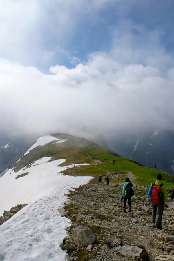 Gespenstische Szenerie am Lisengrat