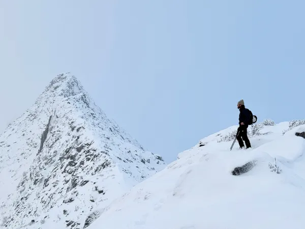 Kurz vor dem Gipfel des Lille Kongstinden