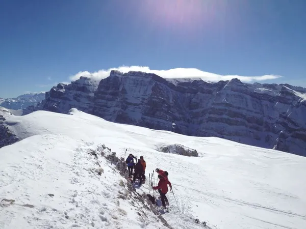 Das Vrenelisgärtli ist von einer Wolke eingehüllt