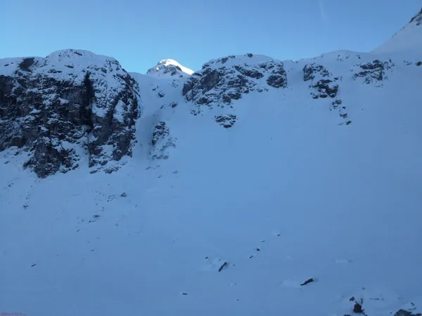 Unser Couloir (Foto: Sven)