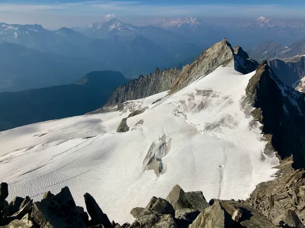 Driestgletscher mit unserem Aufstieg