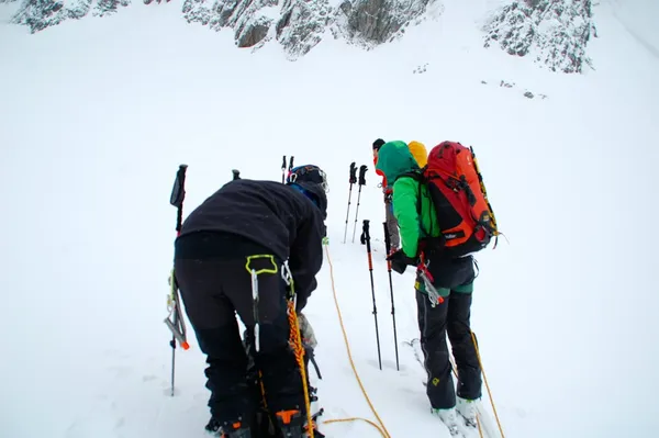 Oberhalb des ersten Eisbruchs. Hier kehre ich um