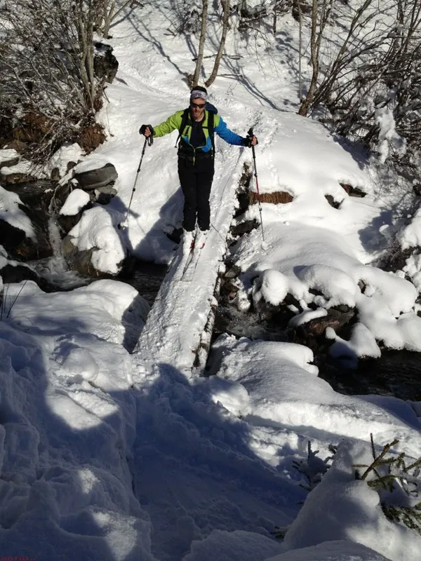 Mühsame Abfahrt entlang des Bischofbachs (Foto: Sven)