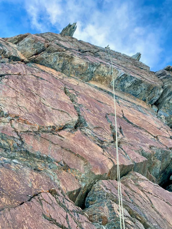 Abseilen vom östlichen Breithornzwilling