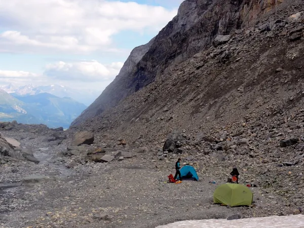 Unser Biwakplatz bei den Sandböden