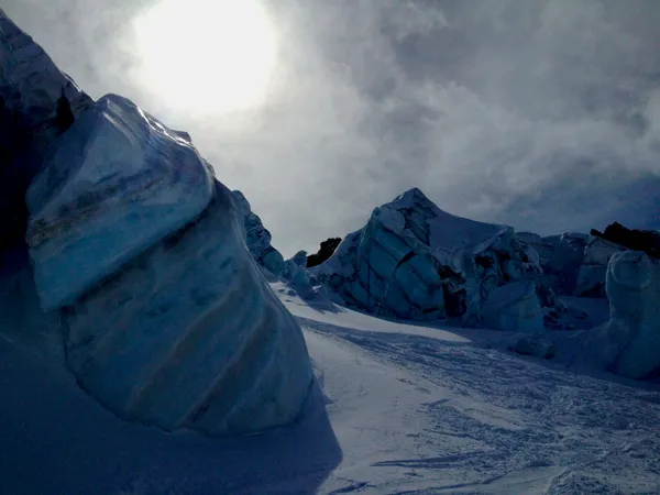 Beeindruckende Kulisse auf dem Schwärzegletscher